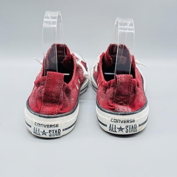 Converse Shoes Women 7 Red Chuck Taylor All Star Shoreline Slip Low Top Sneakers - Picture 7 of 12